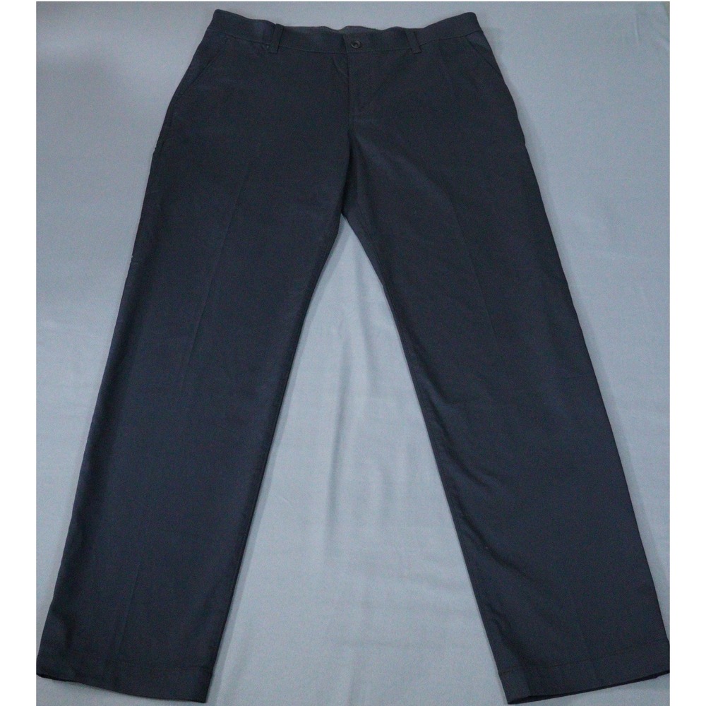 Nike Golf Dri-FIT Pants Mens 34x30 Black Performance Stretch Flat Front Athletic